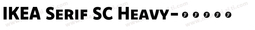 IKEA Serif SC Heavy字体转换